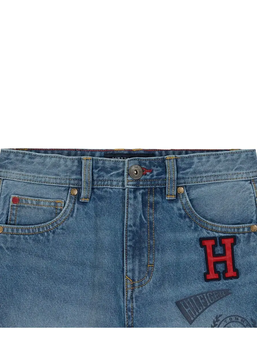 Детские джинсовые шорты стандартного кроя, размер 2T-7 Tommy Hilfiger — изображение 7 из 9