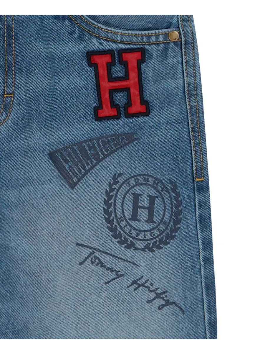 Детские джинсовые шорты стандартного кроя, размер 2T-7 Tommy Hilfiger — изображение 9 из 9