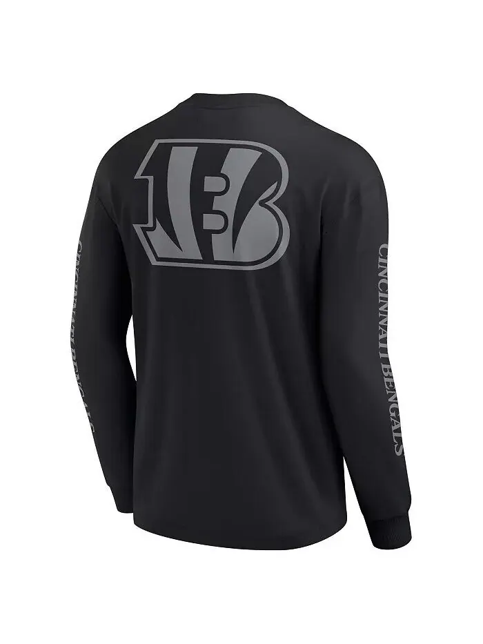 Мужская и женская черная футболка с длинным рукавом Cincinnati Bengals Elements Strive Fanatics — изображение 3 из 3