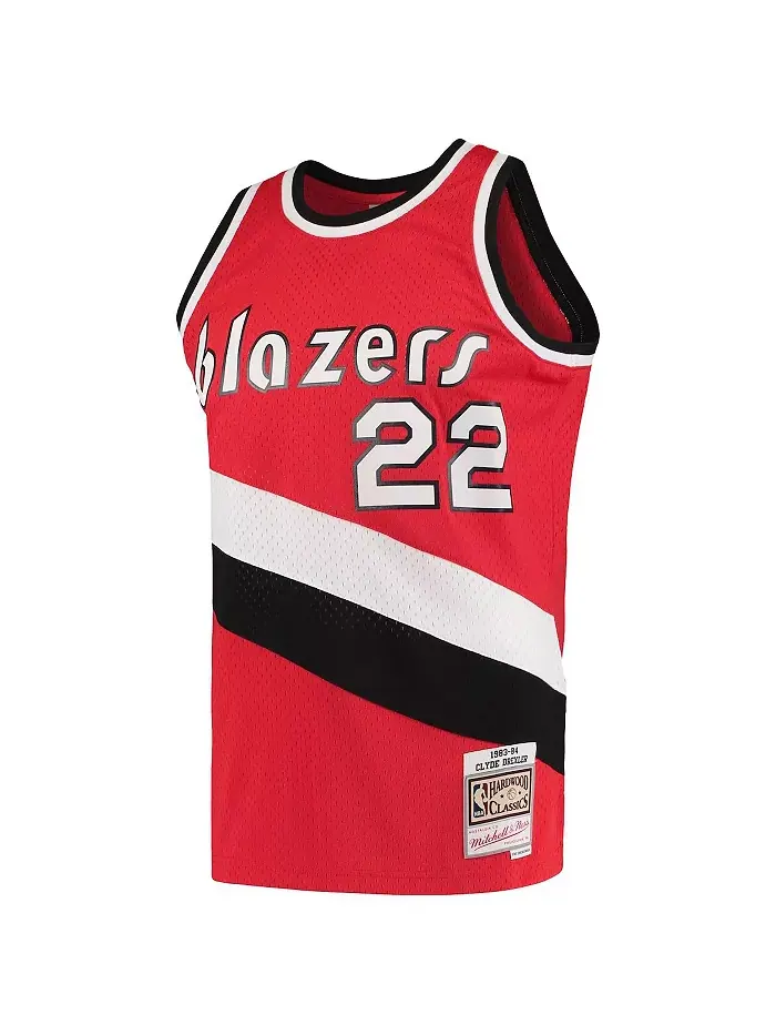 Мужская баскетбольная майка Clyde Drexler Portland Trail Blazers Hardwood Classics 1983-84 Swingman — изображение 2 из 3