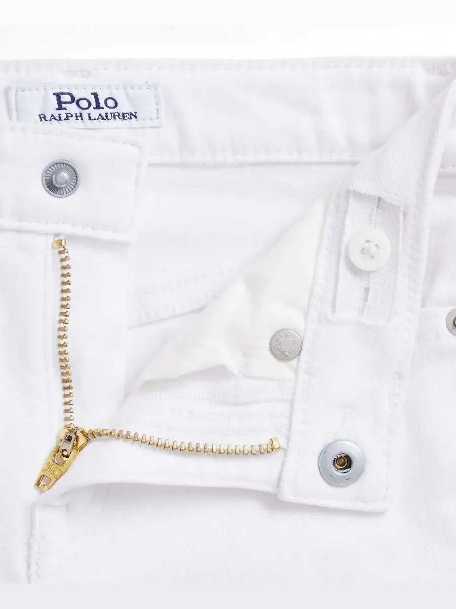 Джинсы-клеш из эластичного денима для девочек, размеры 2T-6X Polo Ralph Lauren, Kindal Wash — изображение 6 из 9