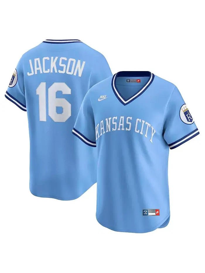 Мужская лимитированная джерси Bo Jackson в светло-голубом цвете из коллекции Cooperstown в — изображение 1 из 3