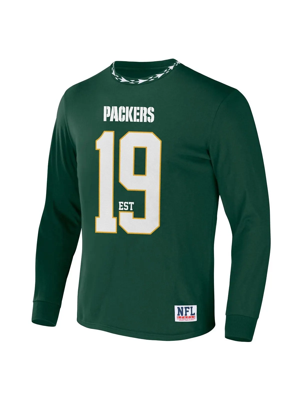 Мужская футболка nfl x staple hunter green green bay packers core с длинным рукавом в стиле джерси — изображение 2 из 3