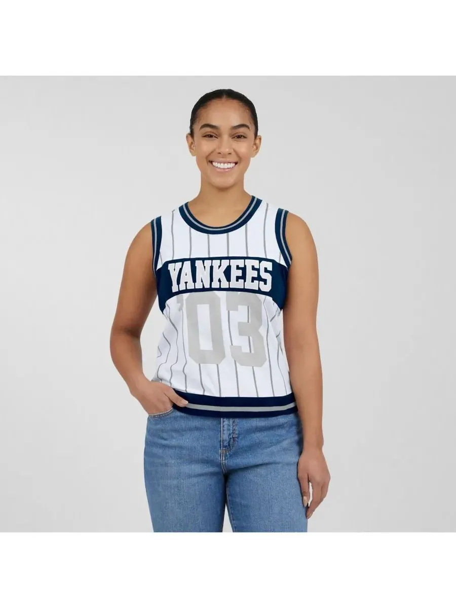 WEAR by Erin Andrews Женская белая спортивная майка New York Yankees — изображение 4 из 4, белый