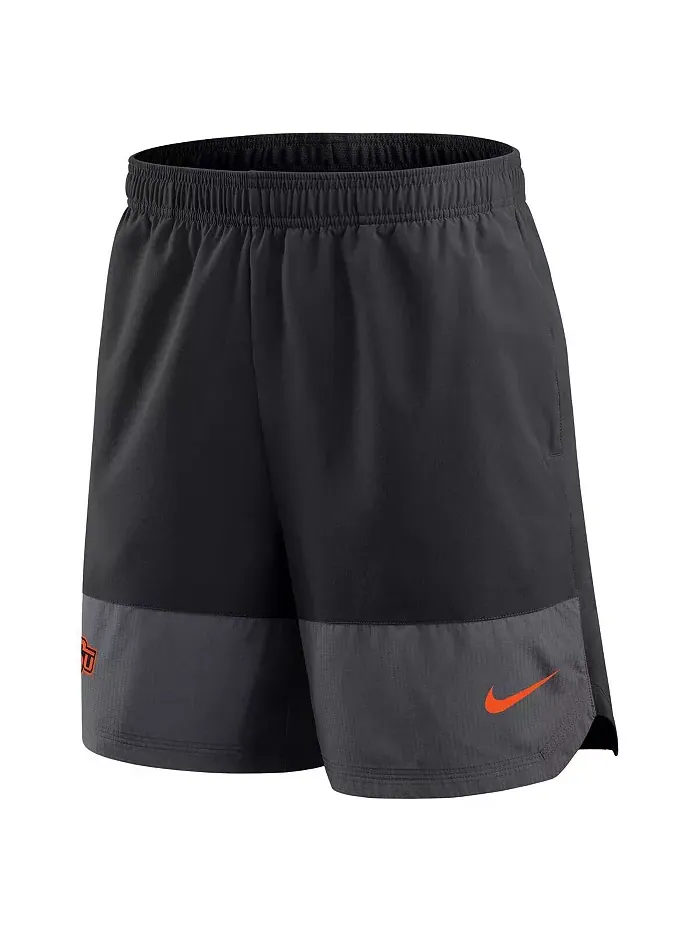 Мужские черные шорты Oklahoma State Cowboys 2025 Sideline Performance Nike — изображение 3 из 3