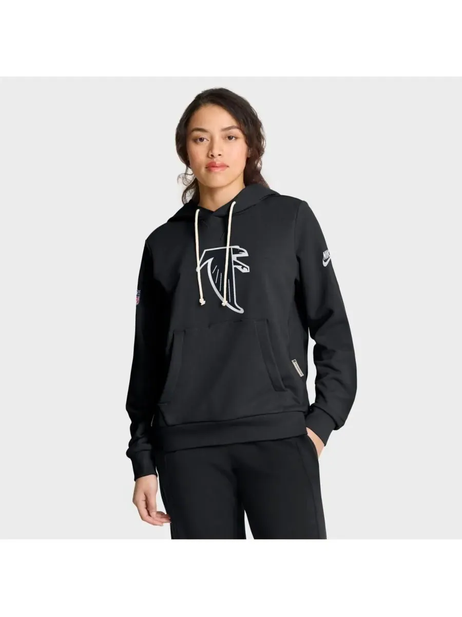 Nike Женская черная худи Atlanta Falcons Throwback Sideline Standard Issue Dri-FIT — изображение 1 из 5, черный