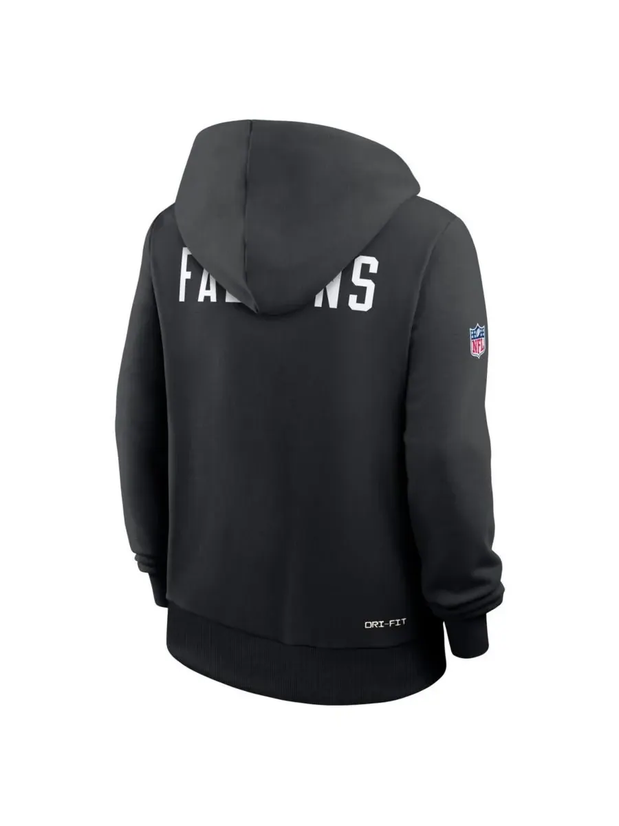 Nike Женская черная худи Atlanta Falcons Throwback Sideline Standard Issue Dri-FIT — изображение 4 из 5, черный