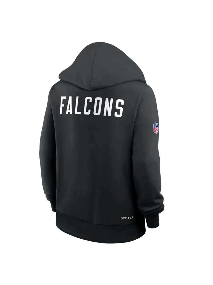 Nike Женская черная худи Atlanta Falcons Throwback Sideline Standard Issue Dri-FIT — изображение 5 из 5, черный