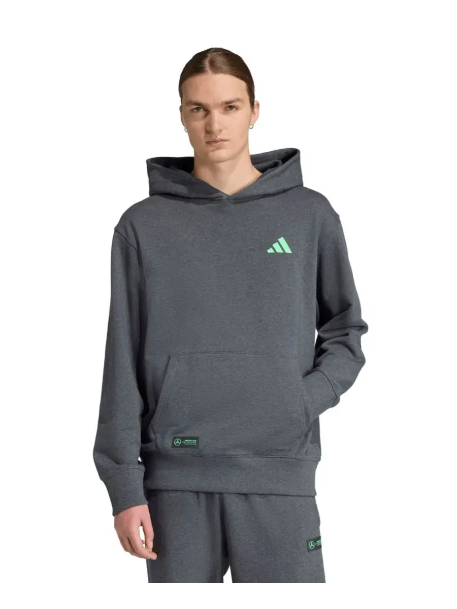 Худи с графикой Mercedes-AMG Petronas F1 Team adidas — изображение 1 из 4, серый