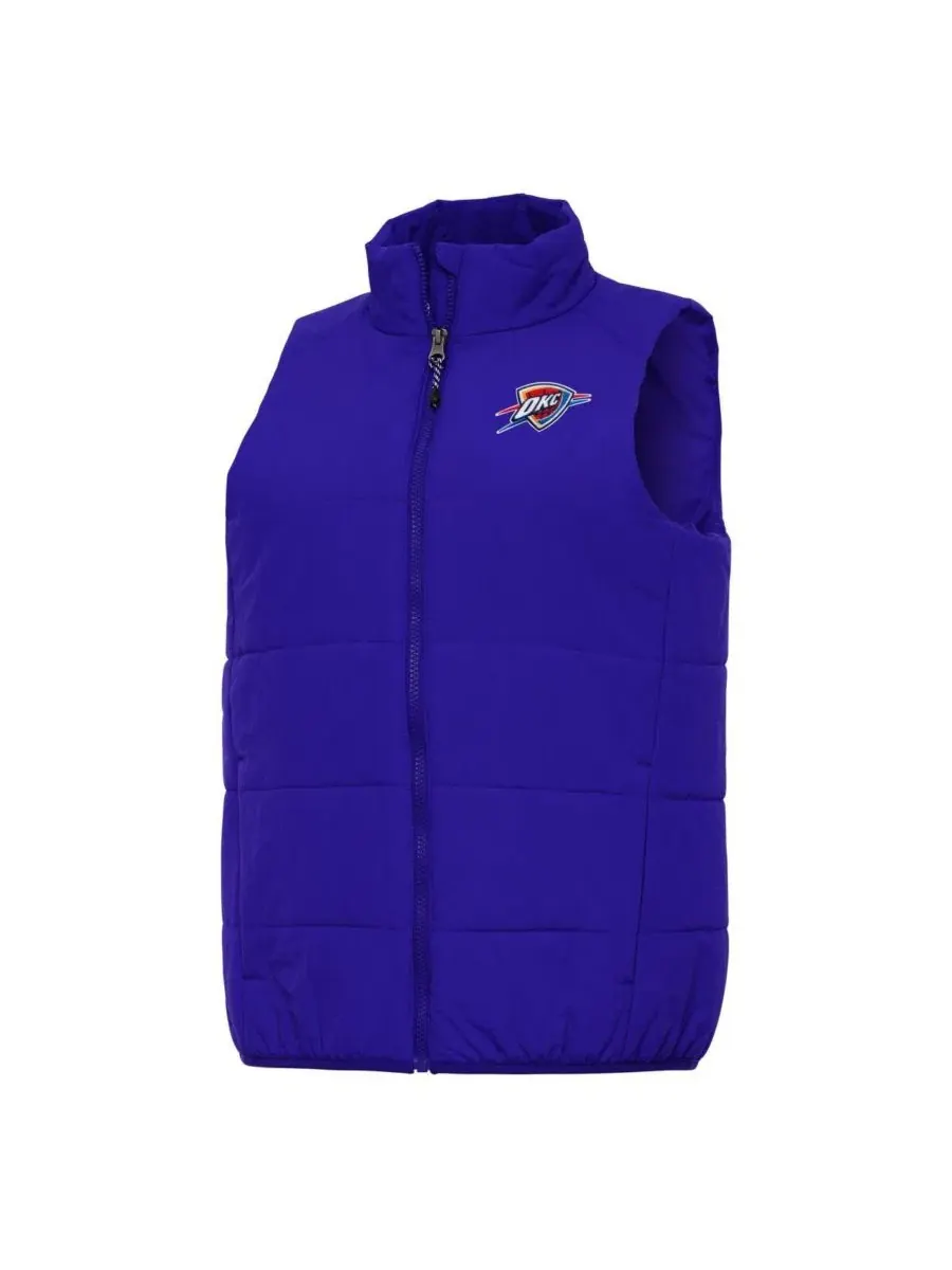 Женский жилет Oklahoma City Thunder Experience Full-Zip Antigua — изображение 1 из 1, синий