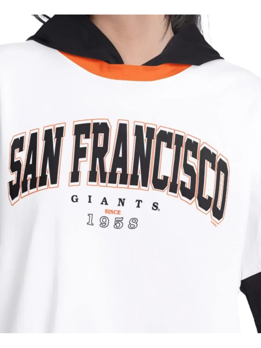 Худи-футболка с длинным рукавом Key Player San Francisco Giants G-III 4Her by Carl Banks — изображение 3 из 4, белый