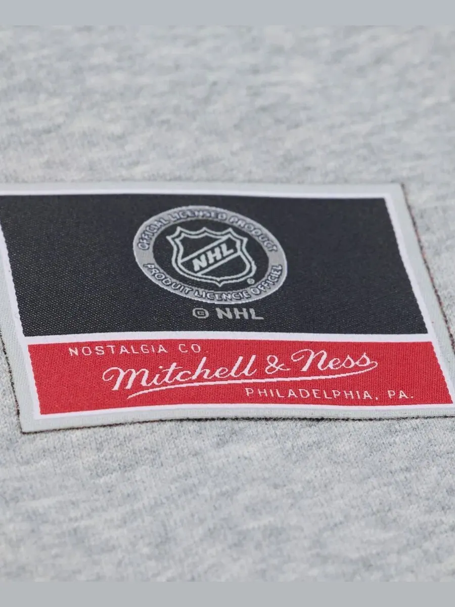 Свитшот женский с принтом Hockey Night Columbus Blue Jackets Mitchell & Ness — изображение 4 из 4, серый