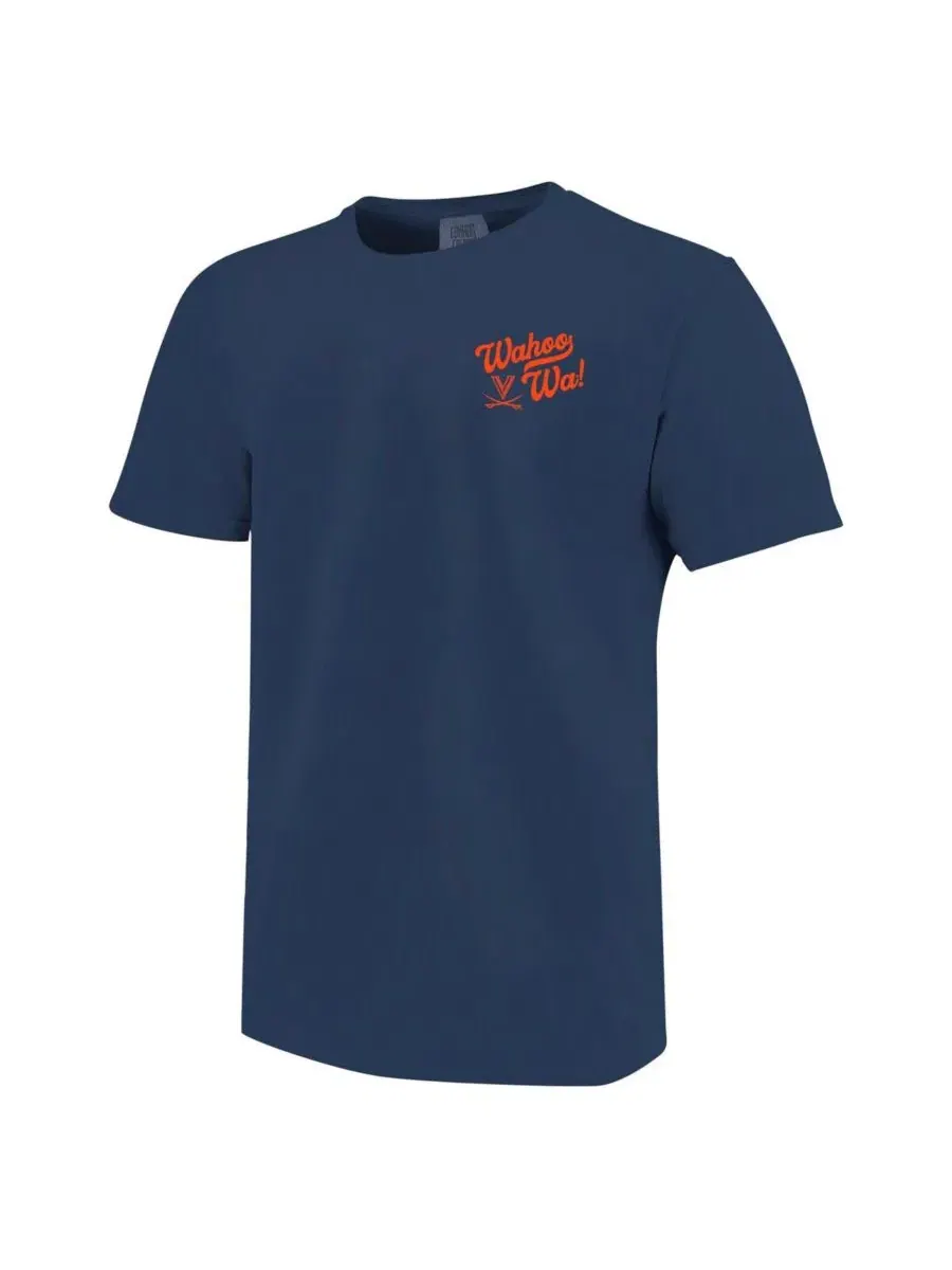 Футболка с принтом Virginia Cavaliers Hyperlocal Comfort Colors Image One — изображение 2 из 3, темно-синий