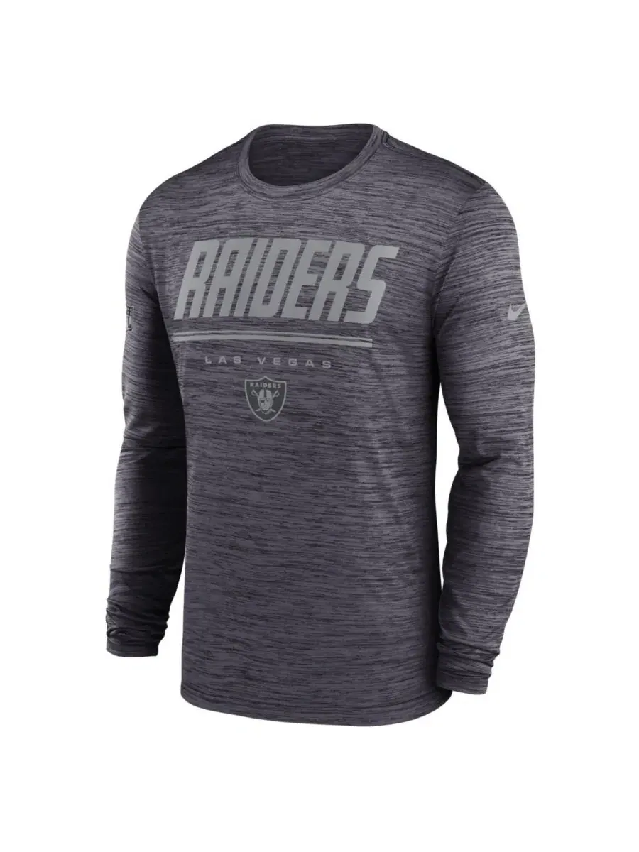 Футболка с длинным рукавом Dri-FIT с принтом Sideline Offensive Transition Velocity Nike — изображение 2 из 3, черный