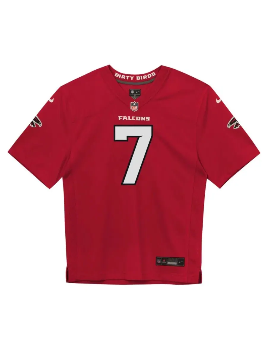 Детская футболка с принтом Bijan Robinson Red Atlanta Falcons Team Game Jersey Nike — изображение 3 из 3, красный