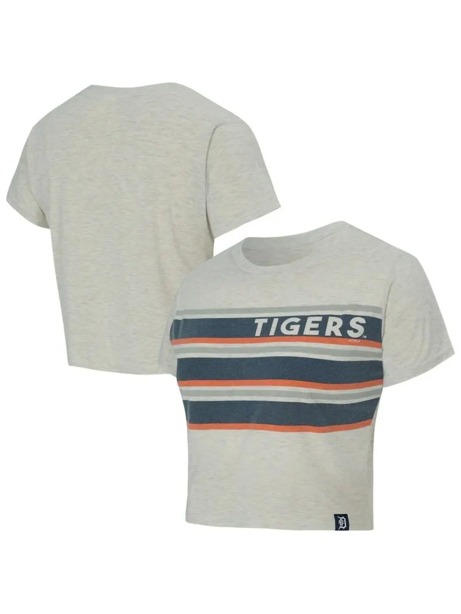 Кроп-футболка с принтом Birch Detroit Tigers Concepts Sport