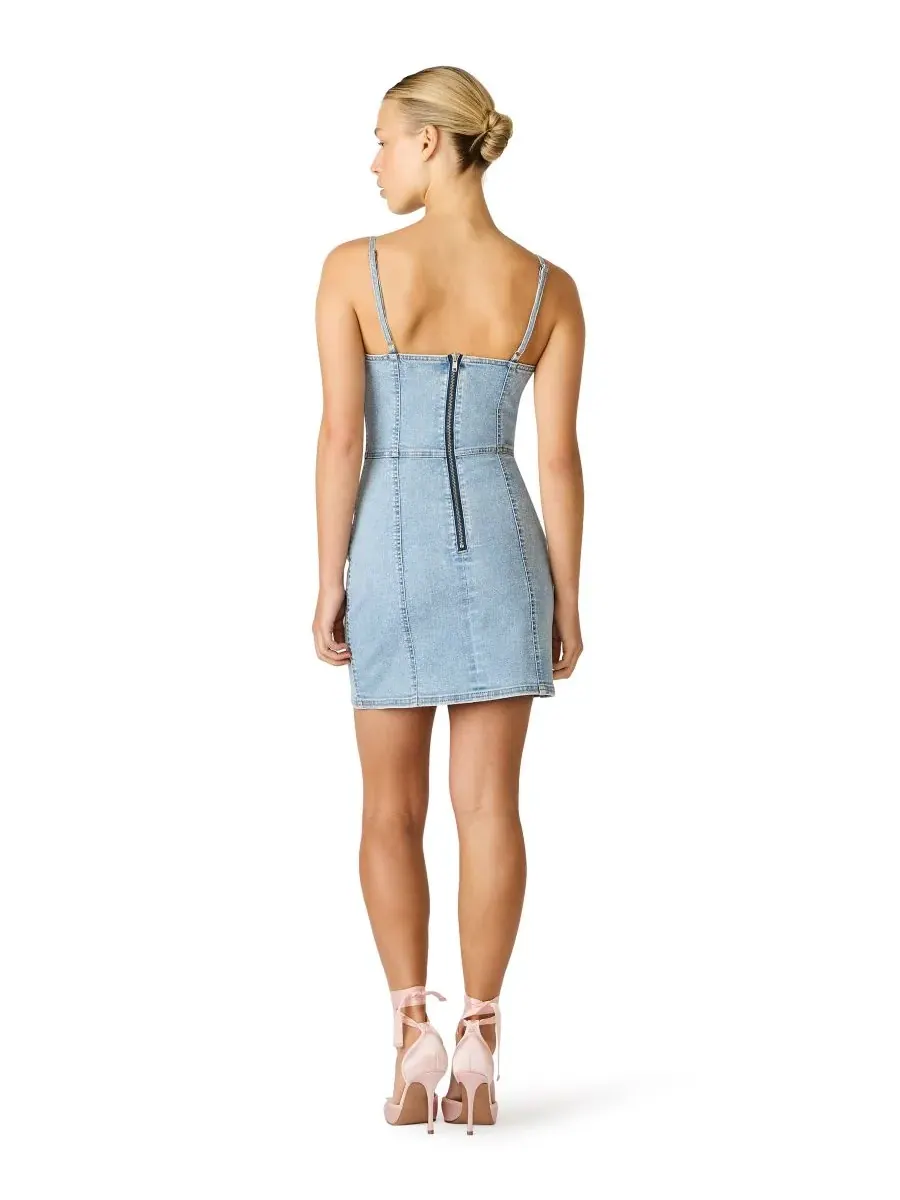 Женское мини-платье Gisella с вырезом-лодочкой Steve Madden, Santa Monica Wash — изображение 5 из 5