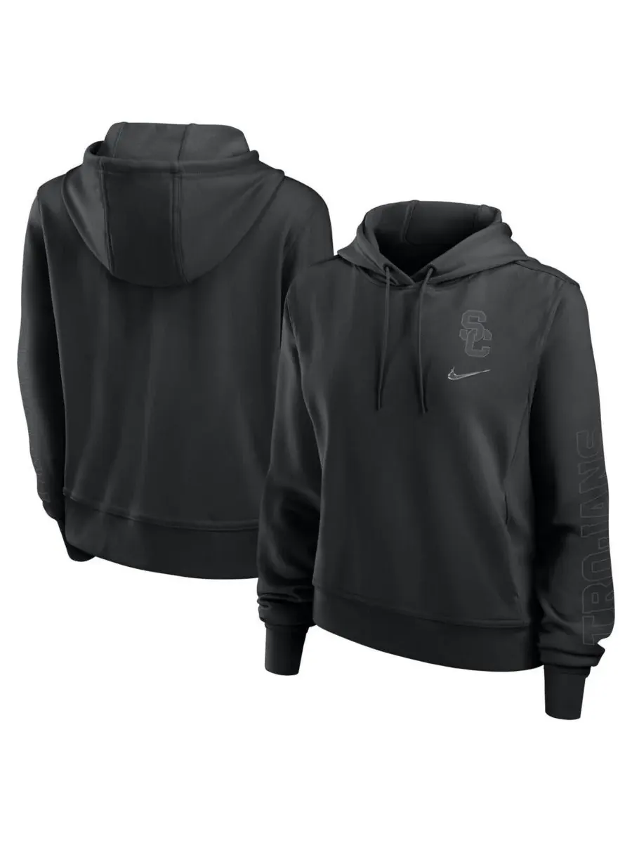 Nike Женская черная толстовка с капюшоном USC Trojans One Pullover Hoodie — изображение 1 из 3, черный