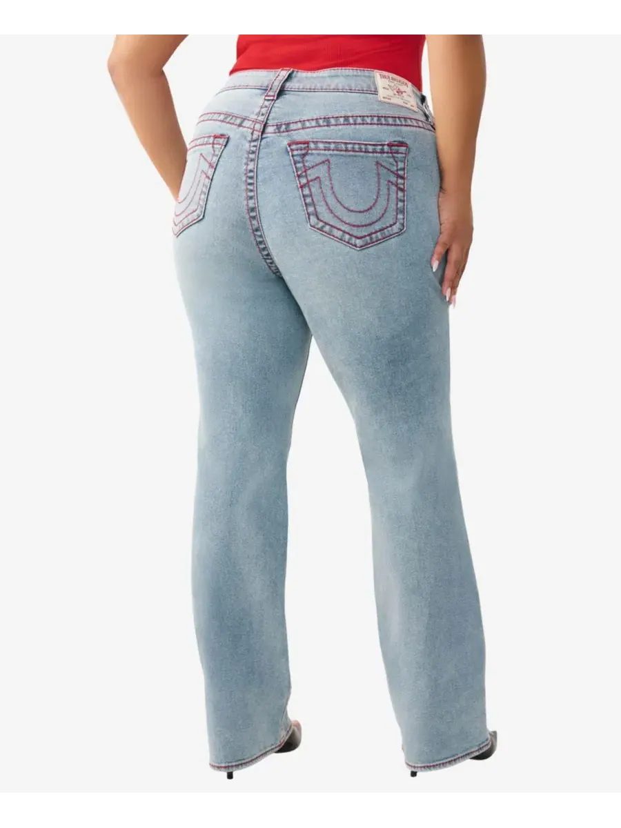 Джинсы Billie Plus Size средней посадки прямого кроя, большие True Religion — изображение 3 из 3