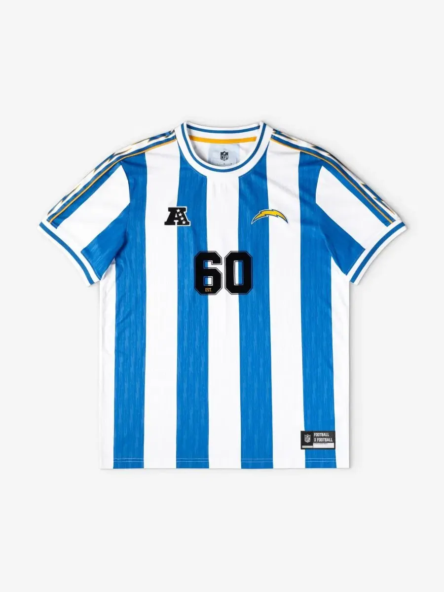 Футболка-джерси с длинным рукавом Los Angeles Chargers Football x Football Fan Jersey Fanatics
