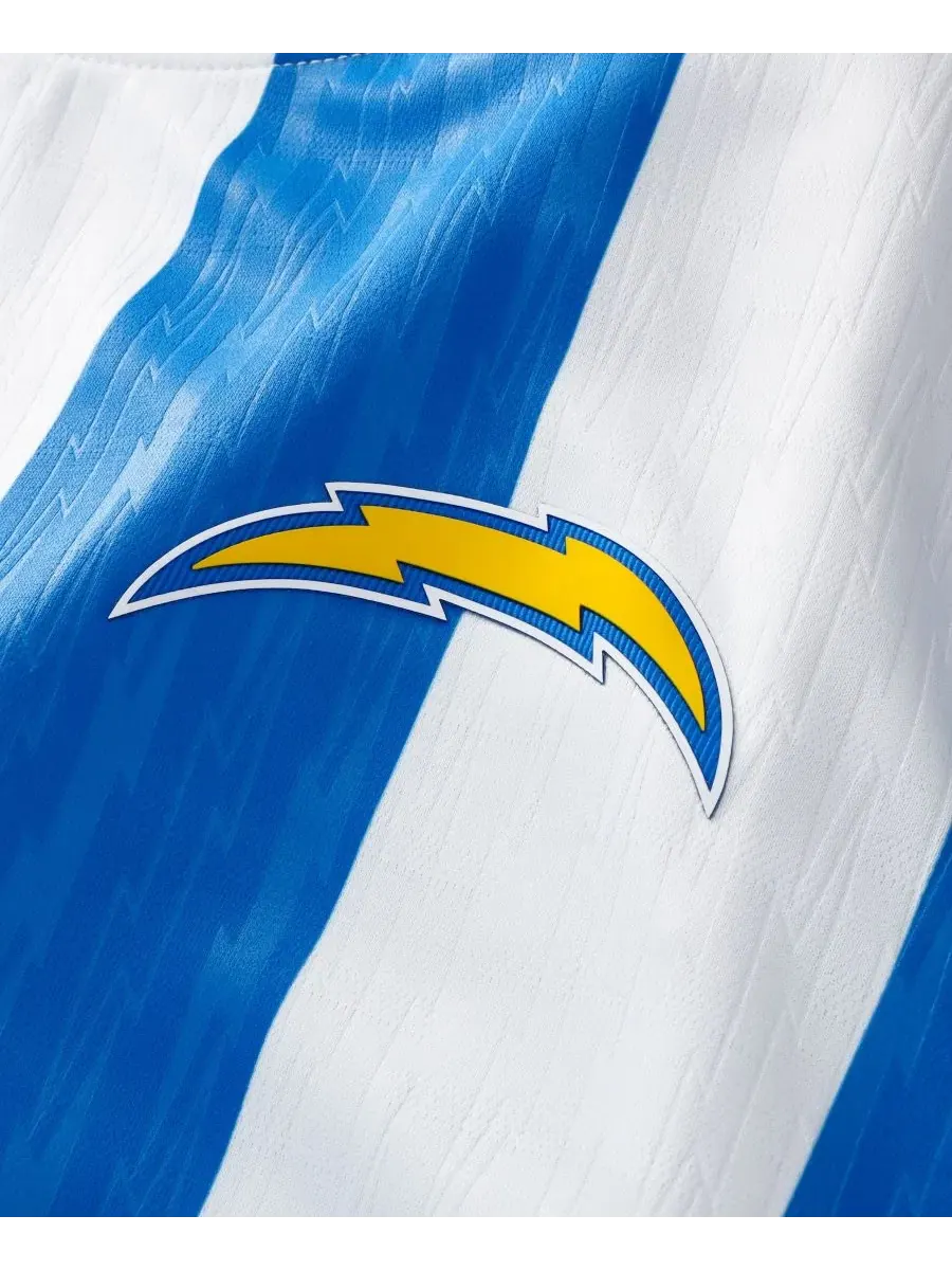 Футболка-джерси с длинным рукавом Los Angeles Chargers Football x Football Fan Jersey Fanatics — изображение 3 из 5