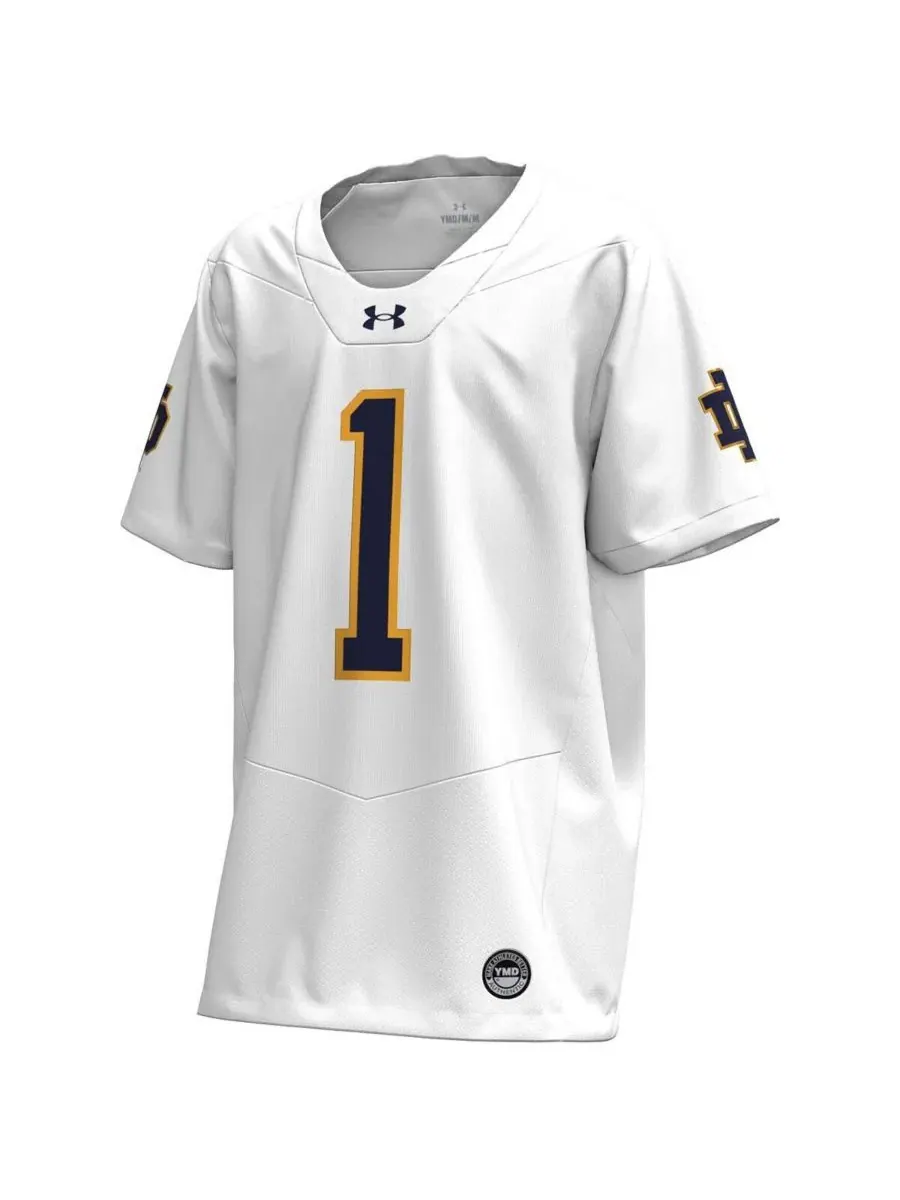 Футболка реплика с номером и логотипом, модель Replica Football Jersey Under Armour — изображение 2 из 3, белый