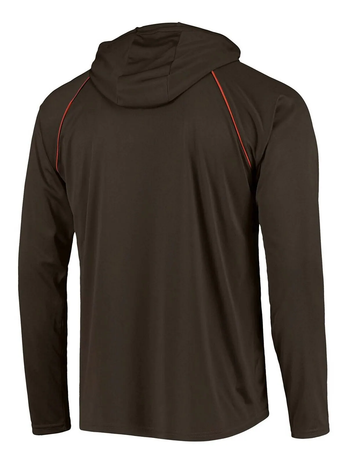 Мужская коричневая футболка с капюшоном с длинным рукавом cleveland browns raglan с капюшоном — изображение 3 из 3