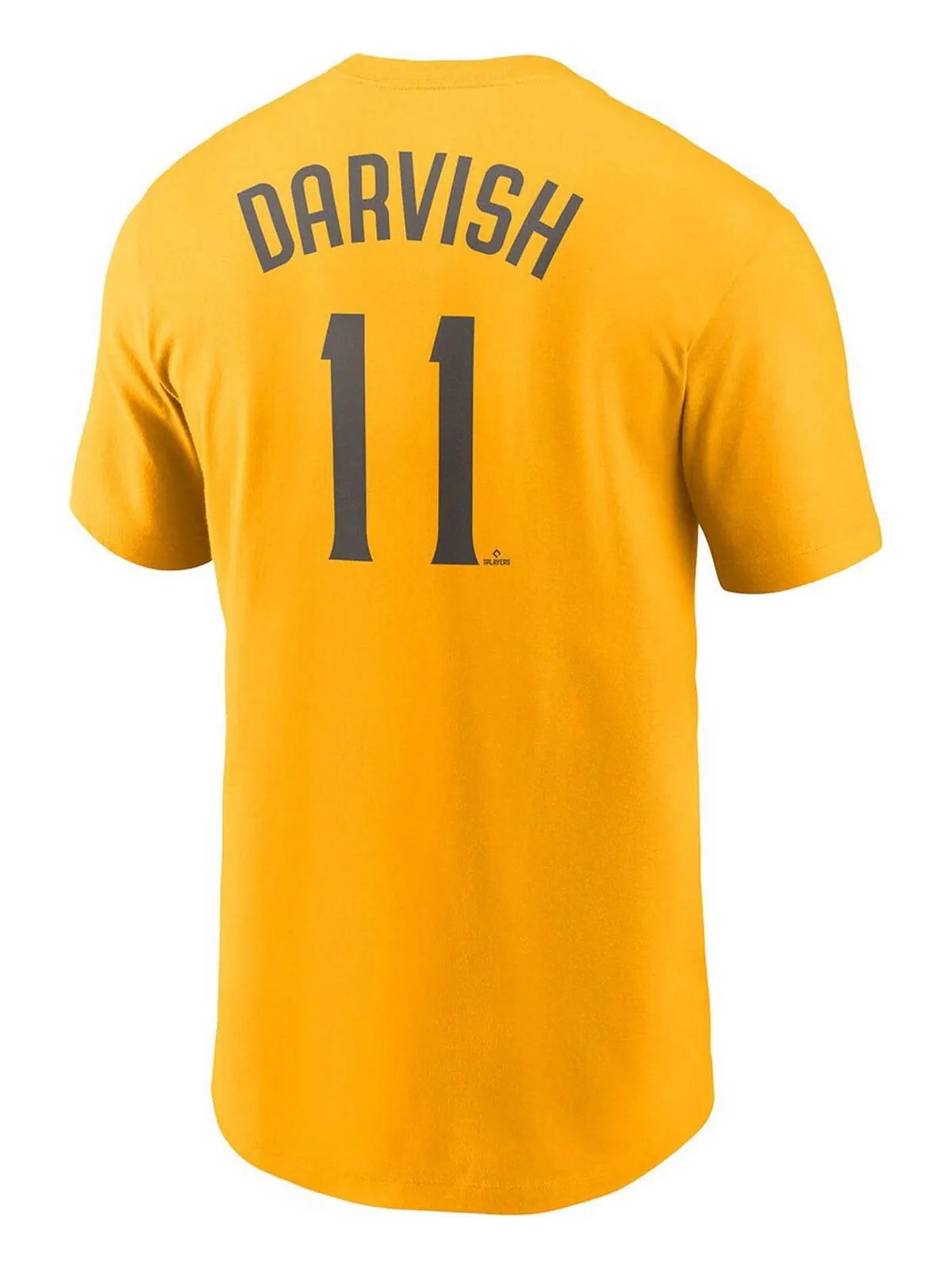 Мужская футболка Yu Darvish Gold San Diego Padres с именем и номером Nike — изображение 2 из 3, золото
