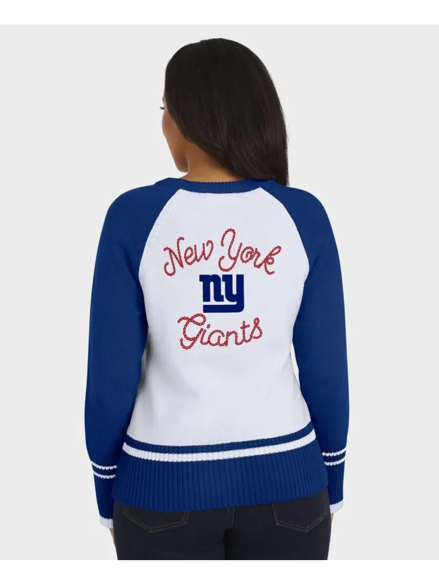 Свитер с реглан-рукавами и принтом New York Giants WEAR by Erin Andrews — изображение 4 из 4, белый