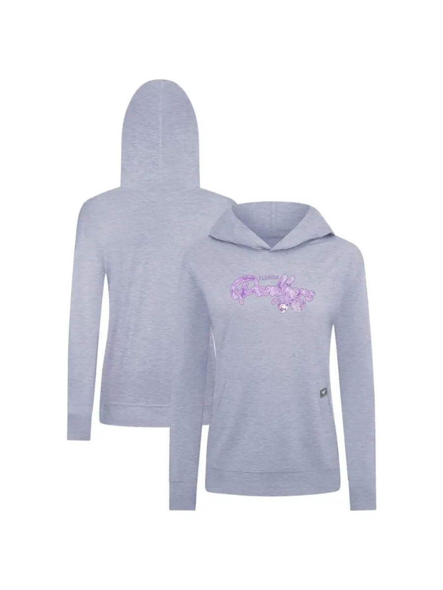 Женский худи с капюшоном с длинным рукавом, с принтом, модель Hockey Fights Cancer Relay LevelWear — изображение 1 из 3