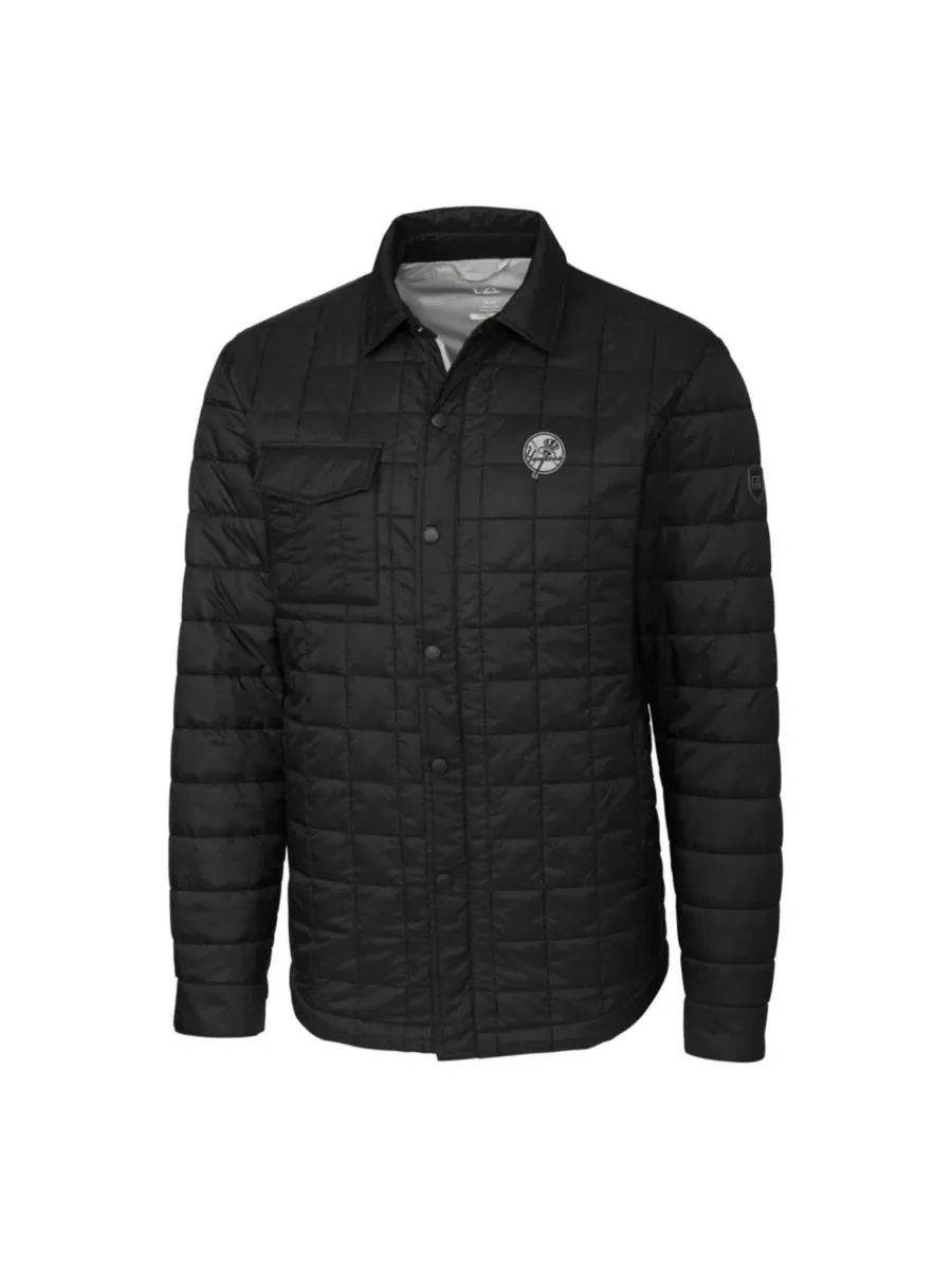 Куртка-рубашка стеганая с принтом Rainier PrimaLoft Eco Cutter & Buck — изображение 2 из 3, черный