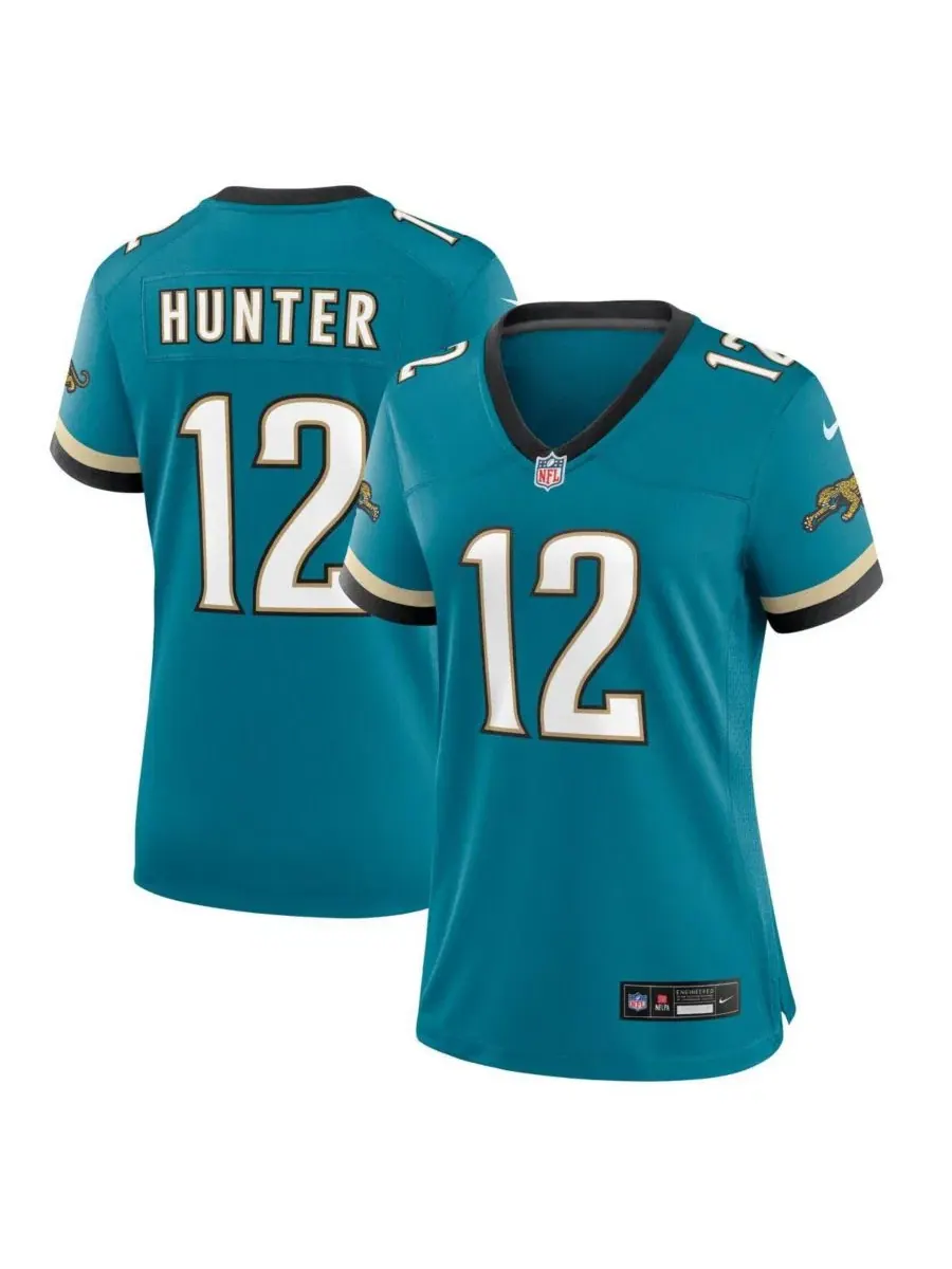Женская футболка Nike с длинным рукавом Travis Hunter Alternate 2 — изображение 1 из 3, бирюзовый