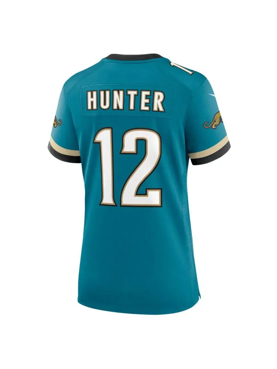 Женская футболка Nike с длинным рукавом Travis Hunter Alternate 2 — изображение 3 из 3, бирюзовый
