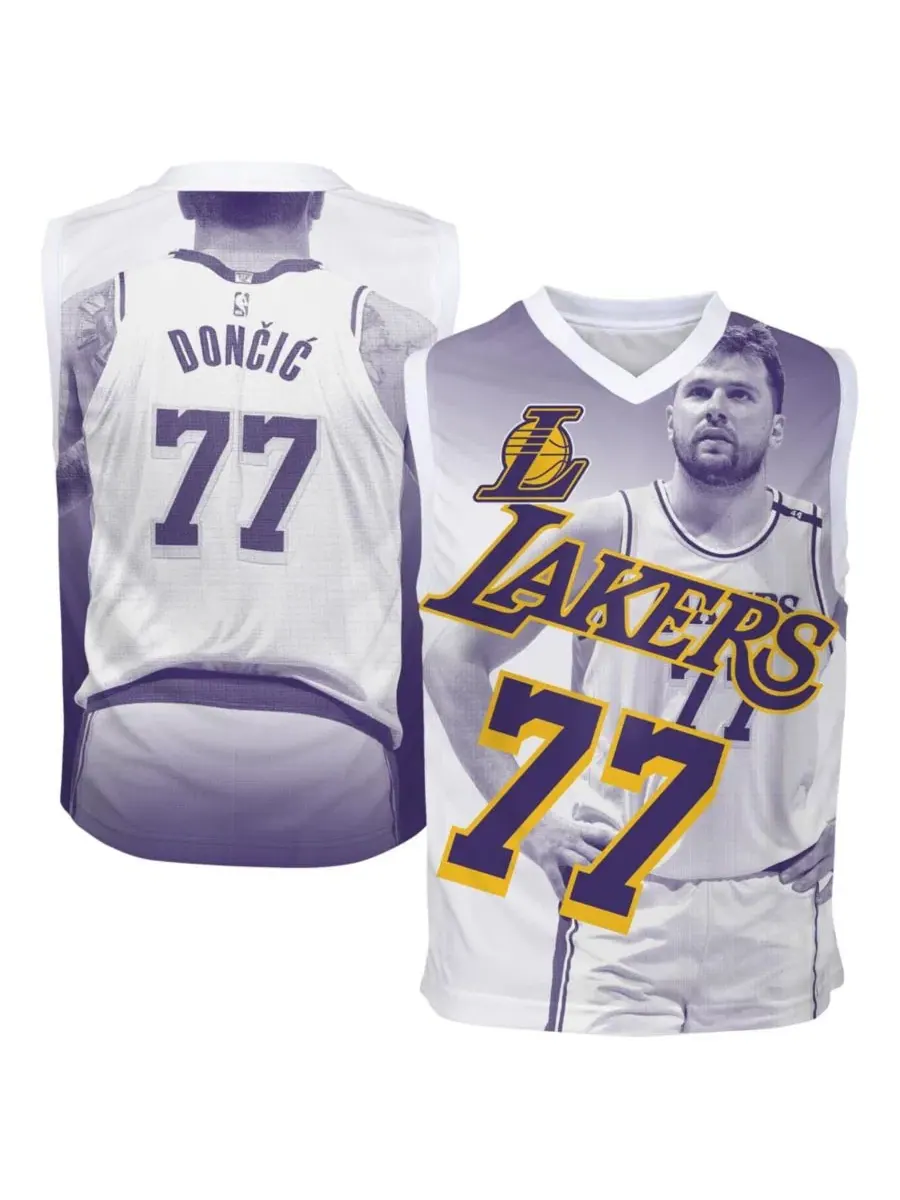 Футболка без рукавов с принтом Luka Doncic Hometown Fashion Jersey Outerstuff — изображение 1 из 3, нет цвета