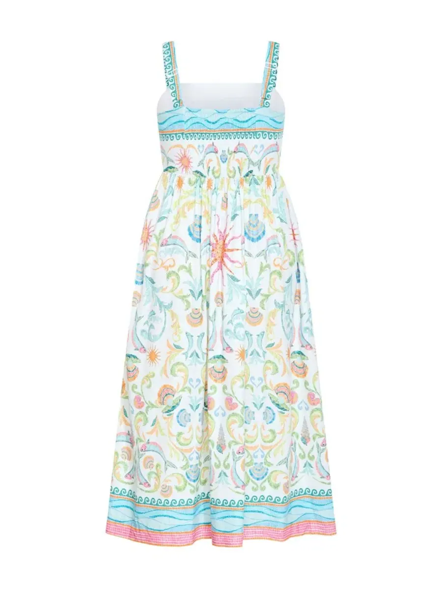 Платье макси с принтом Calissa Seascape CITY CHIC, Seascape Plc — изображение 3 из 5