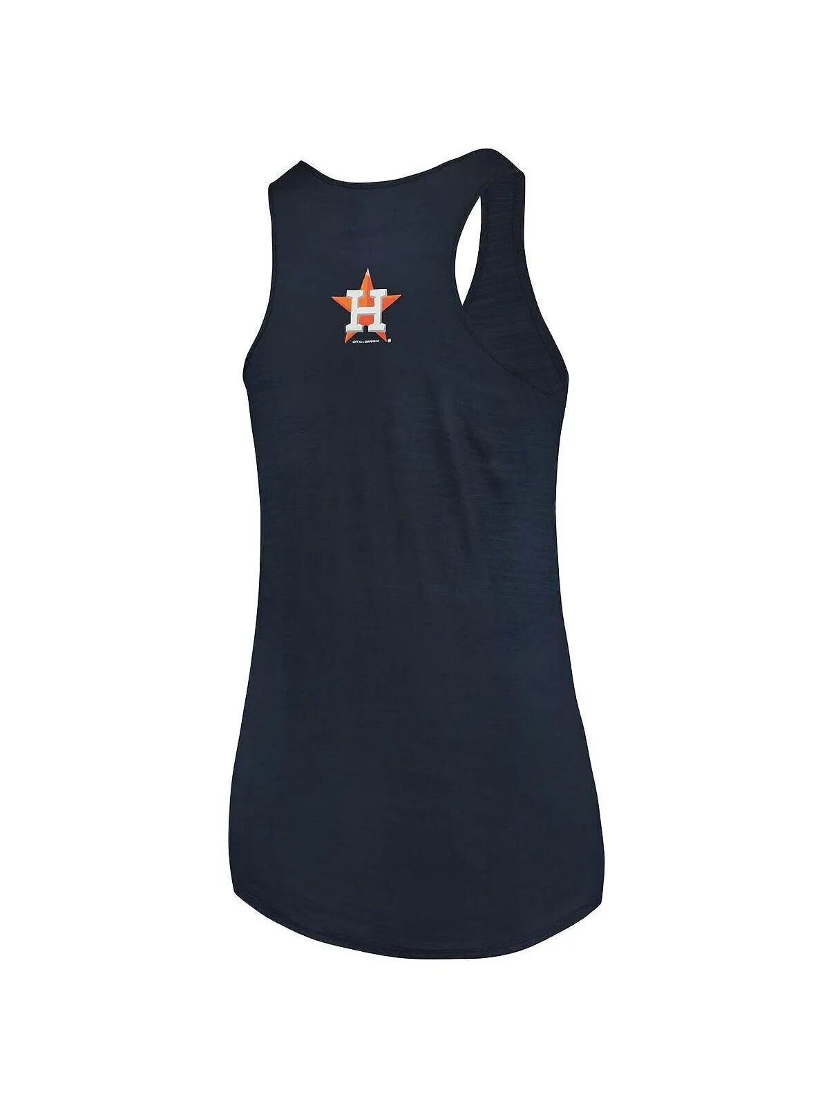 Женская темно-синяя майка больших размеров Houston Astros Swing for the Fences Racerback Soft As A — изображение 2 из 3