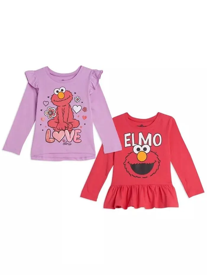 Elmo Girls 2 футболка для младенцев Sesame Street — изображение 1 из 8