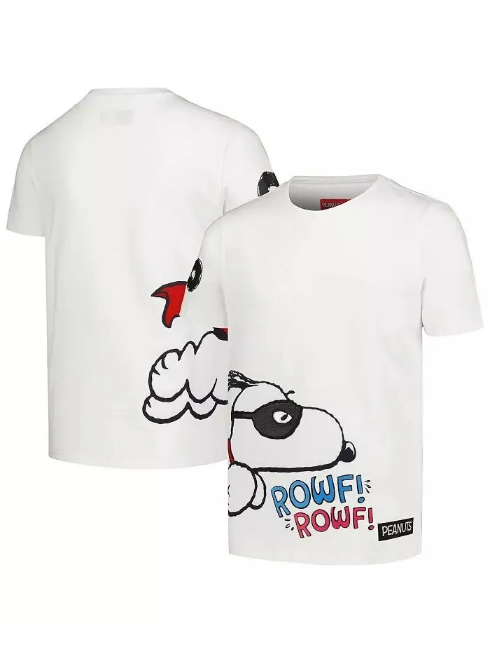 Футболка White Peanuts Snoopy Hero для больших мальчиков и девочек Freeze Max — изображение 1 из 3