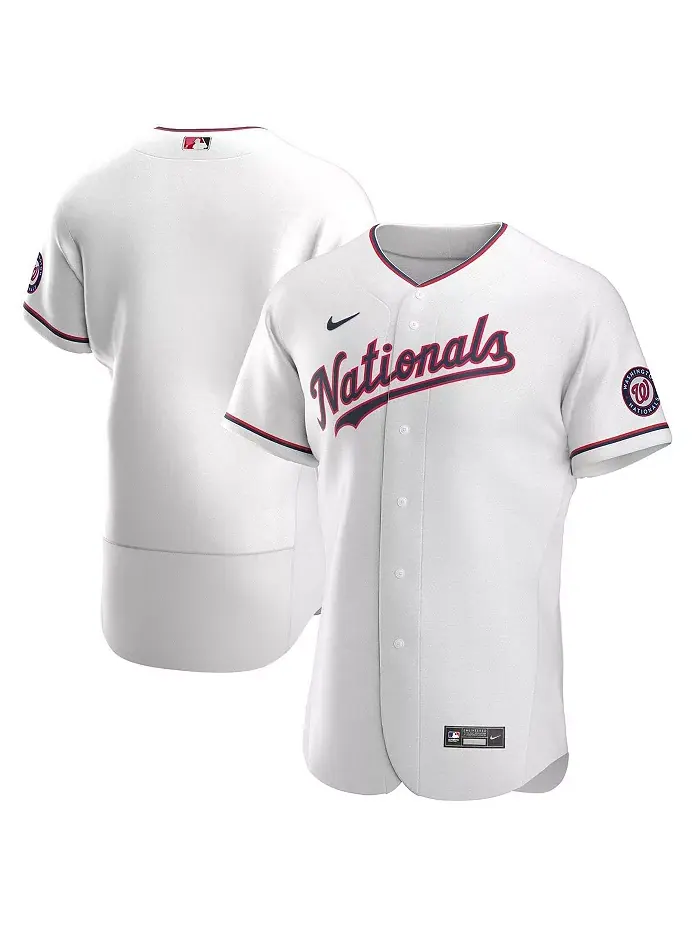 Мужская белая альтернативная автентичная футболка команды Washington Nationals Nike — изображение 1 из 1