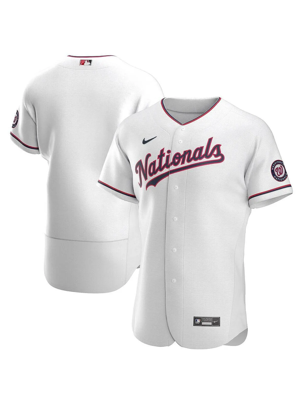 Мужская белая альтернативная аутентичная майка команды washington nationals Nike — изображение 1 из 1, белый