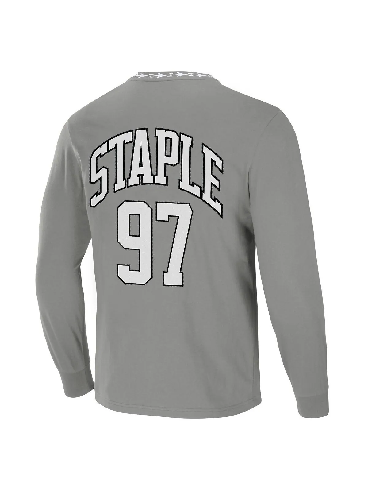 Мужская футболка nfl x staple grey las vegas raiders core с длинным рукавом в стиле джерси NFL — изображение 3 из 3, серый