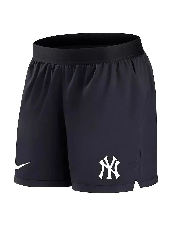 Женские темно-синие шорты New York Yankees Authentic Collection Team Performance Nike — изображение 2 из 3