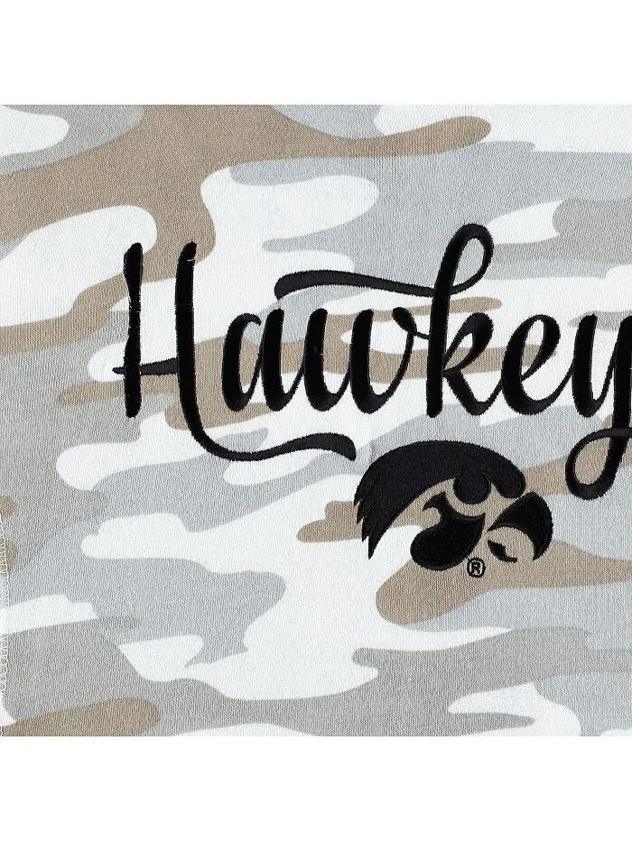 Женский пуловер с капюшоном Iowa Hawkeyes San Pablo Camo Iowa Hawkeyes Pressbox — изображение 3 из 4, камуфляж