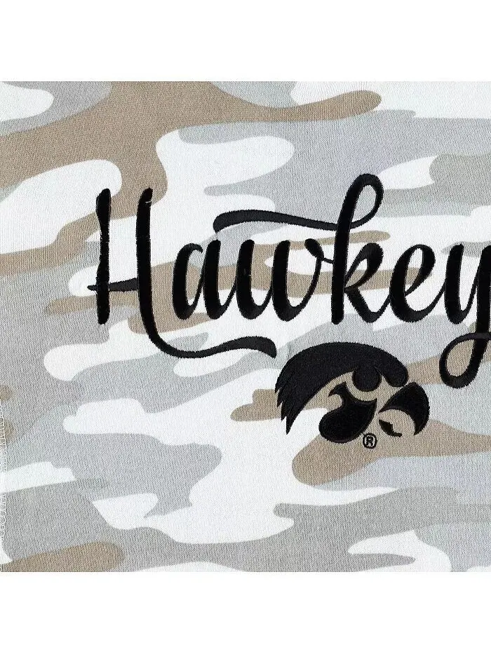Женский пуловер с капюшоном Iowa Hawkeyes San Pablo Camo Iowa Hawkeyes Pressbox — изображение 3 из 4