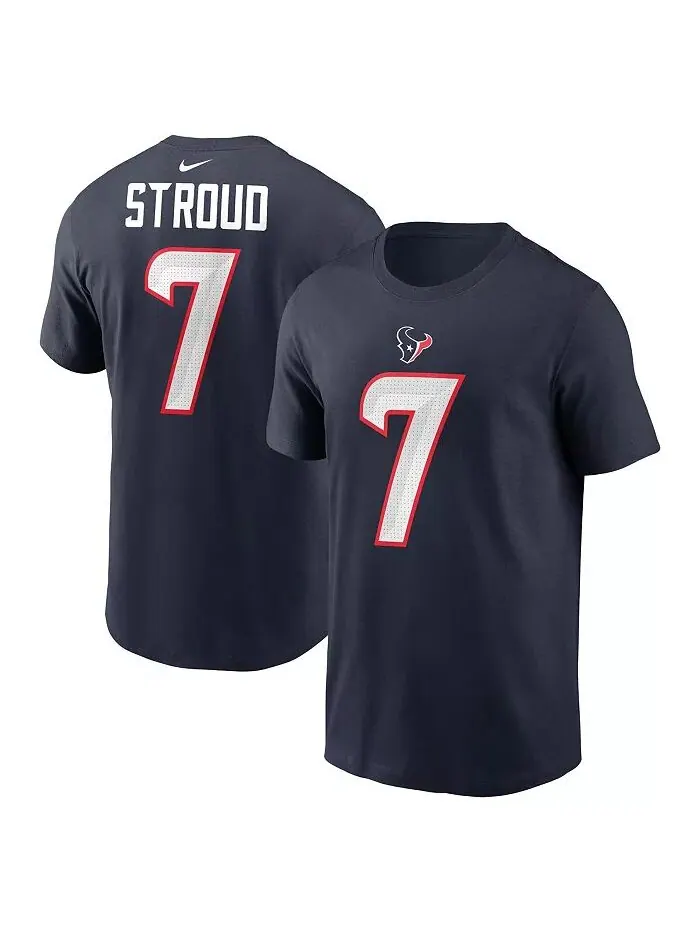 Футболка с именем игрока и номером Big Boys and Girls CJ Stroud Houston Texans Nike — изображение 1 из 3