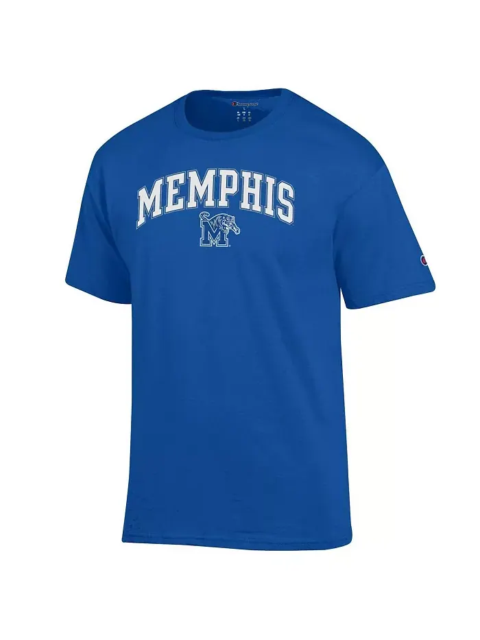 Мужская футболка Royal Memphis Tigers с арочным логотипом Champion — изображение 2 из 3