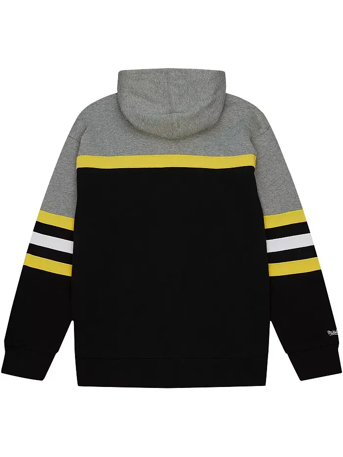 Мужская черная толстовка с капюшоном Head Coach Iowa Hawkeyes Mitchell & Ness — изображение 4 из 4