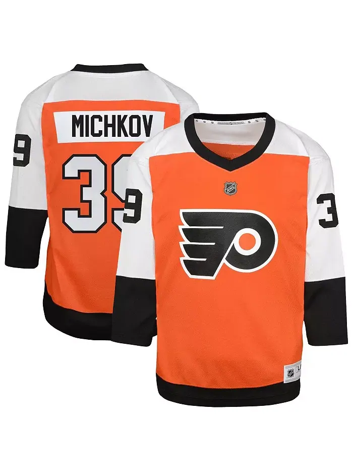 Оранжевая реплика домашней футболки Philadelphia Flyers для подростков Big Boys and Girls, модель — изображение 1 из 3