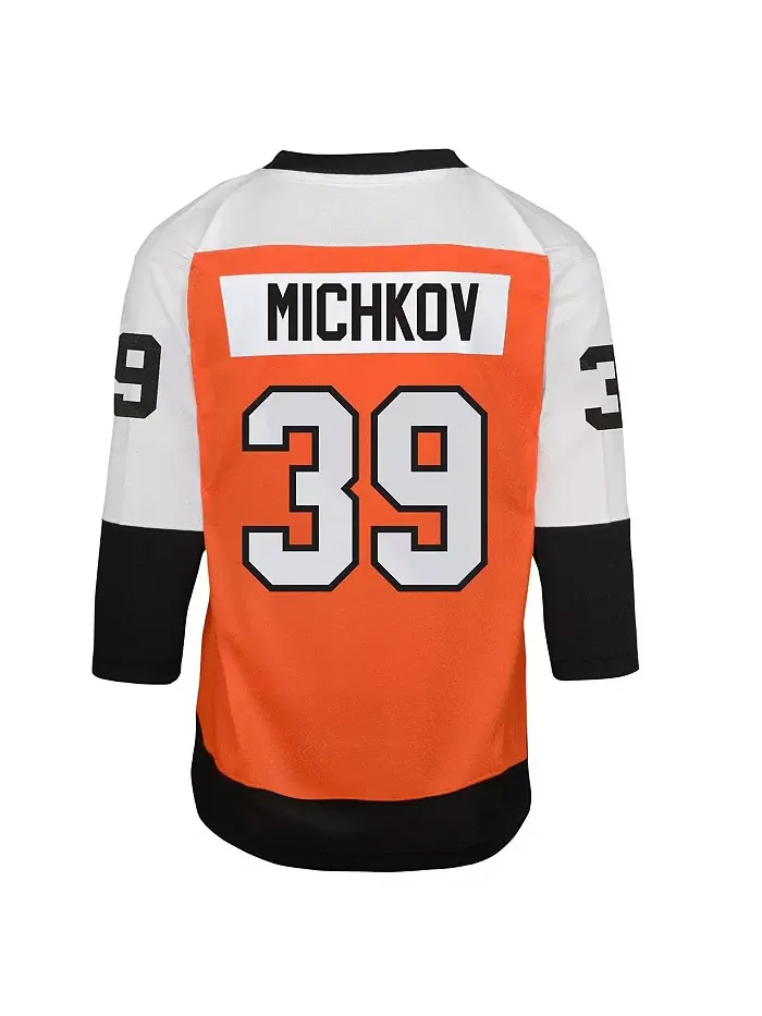 Оранжевая реплика домашней футболки Philadelphia Flyers для подростков Big Boys and Girls, модель — изображение 2 из 3