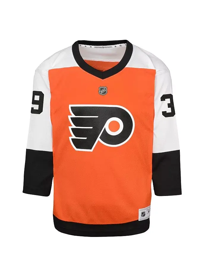 Оранжевая реплика домашней футболки Philadelphia Flyers для подростков Big Boys and Girls, модель — изображение 3 из 3